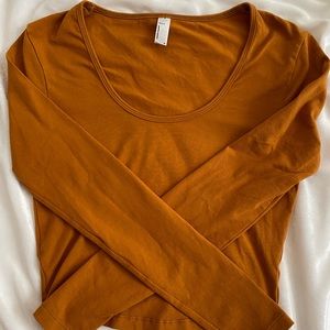 American Apparel Long Sleeve Crop